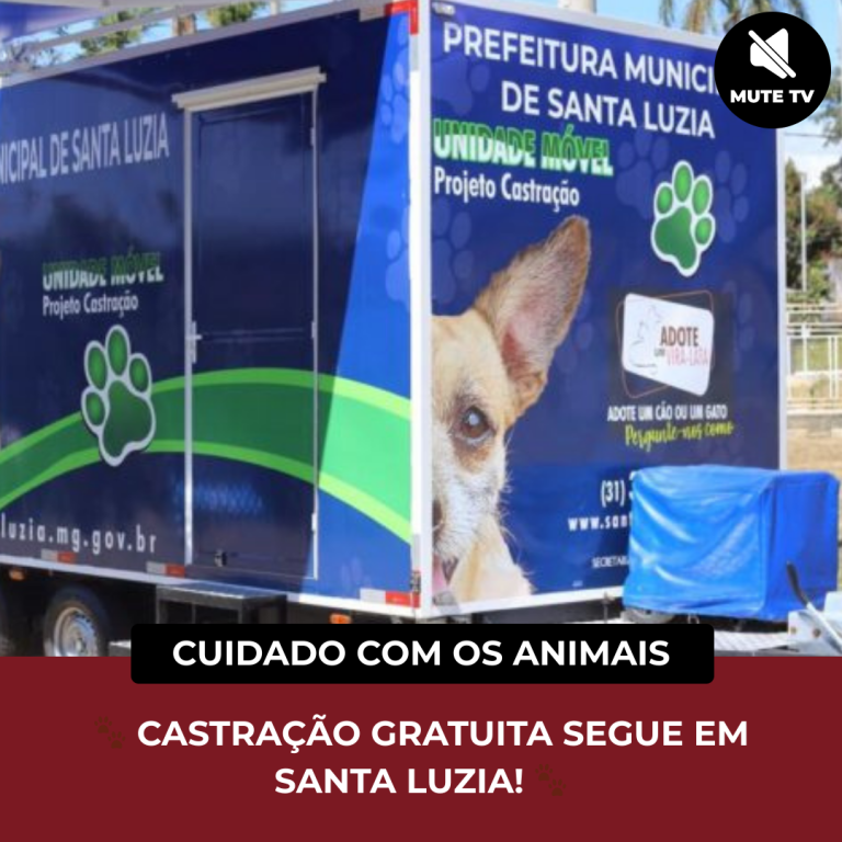 CASTRAÇÃO GRATUITA SEGUE EM SANTA LUZIA!