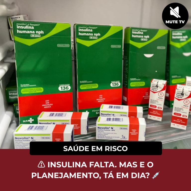 ⚠️ INSULINA FALTA. MAS E O PLANEJAMENTO, TÁ EM DIA? 💉
