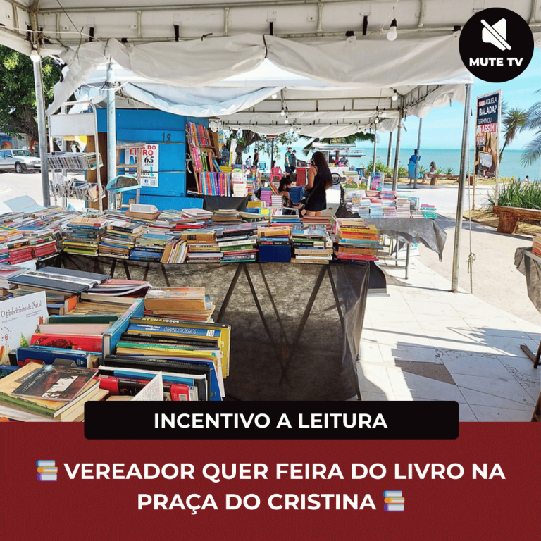📚 VEREADOR QUER FEIRA DO LIVRO NA PRAÇA DO CRISTINA 📚