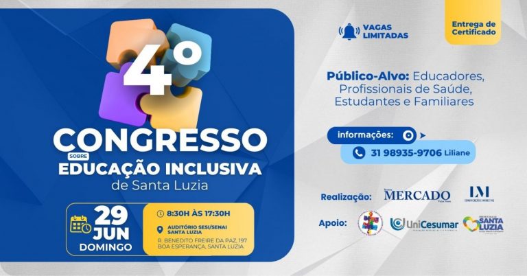 ♿ SANTA LUZIA RECEBE CONGRESSO INCLUSIVO QUE PODE MUDAR VIDAS ! 📚