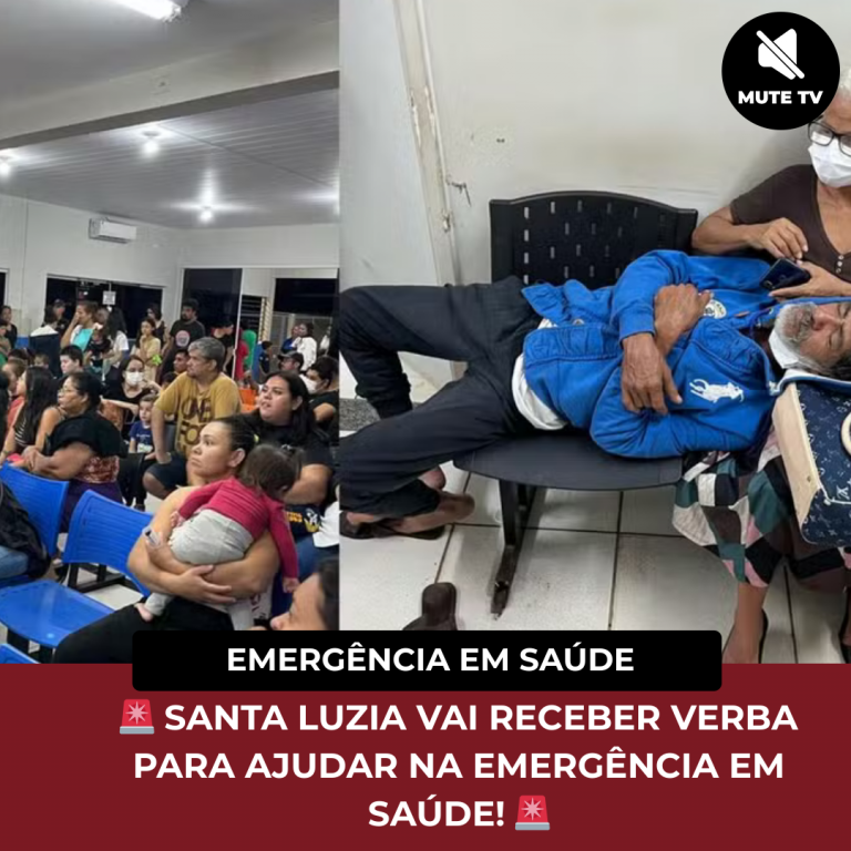 SANTA LUZIA VAI RECEBER VERBA PARA AJUDAR NA EMERGÊNCIA EM SAÚDE!
