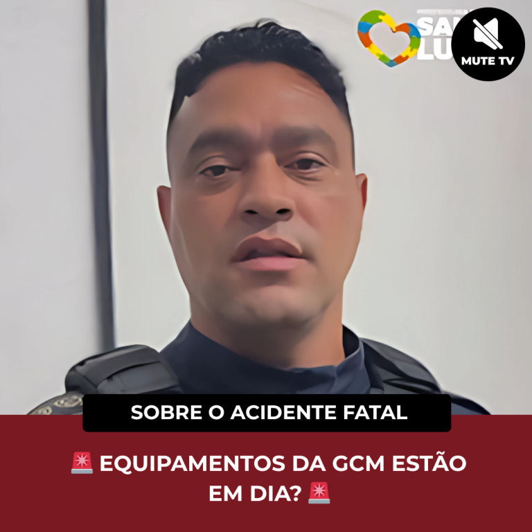GUARDA MUNICIPAL DE SANTA LUZIA SE PRONUNCIA SOBRE O ACIDENTE FATAL NO SÃO GERALDO