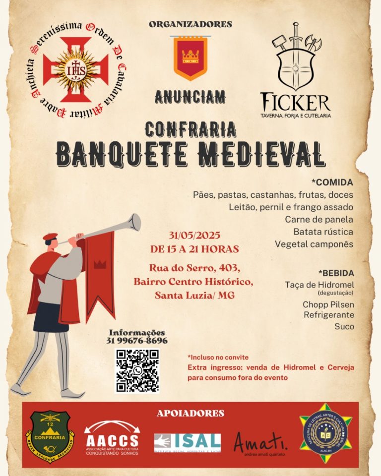 🎺 DIRETO DO CONDADO | BANQUETE MEDIEVAL EM SANTA LUZIA! 🏰🍗🍻