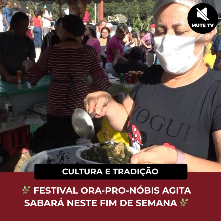 🌿 FESTIVAL ORA-PRO-NÓBIS AGITA SABARÁ NESTE FIM DE SEMANA 🌿