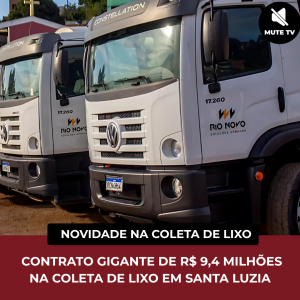 Leia mais sobre o artigo EM SANTA LUZIA, CONTRATO DE QUASE R$ 10 MILHÕES. O QUE VAI MUDAR NA COLETA DE LIXO