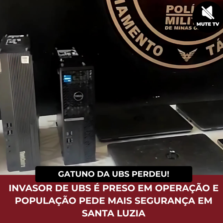 Homem é preso após furto de computadores em posto de saúde do Bonanza, em Santa Luzia