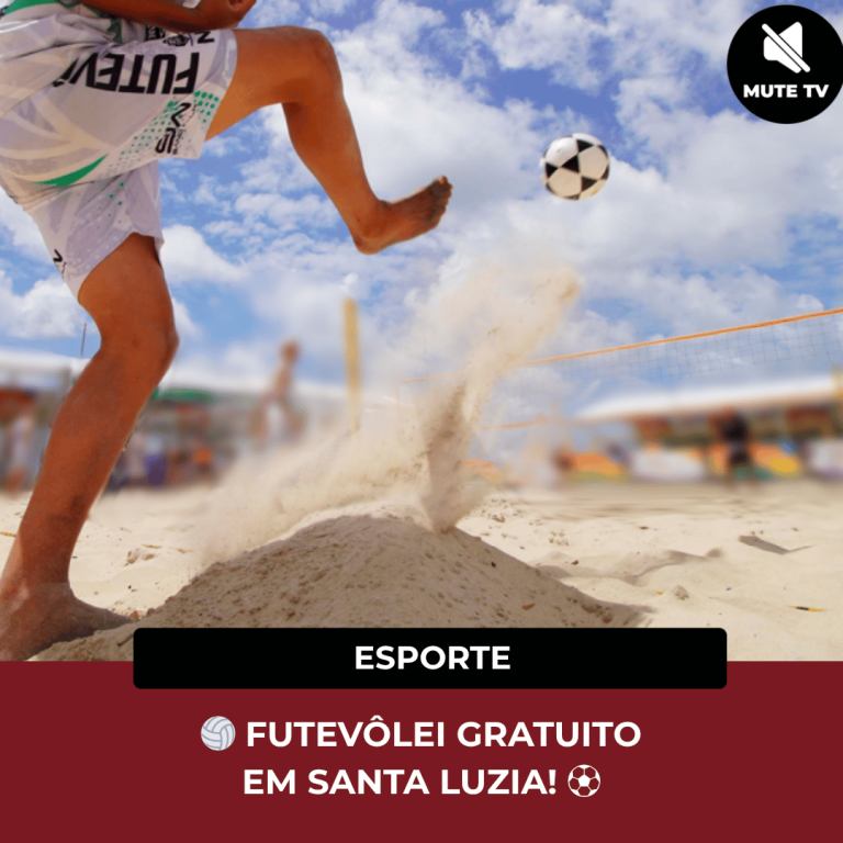 FUTEVÔLEI GRATUITO EM SANTA LUZIA  PROJETO INÉDITO PARA JOVENS DE 12 A 17 ANOS CHEGA À CIDADE