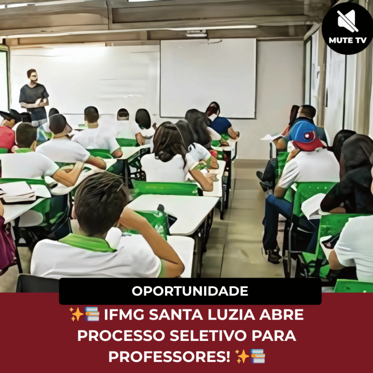 IFMG Santa Luzia Abre Processo Seletivo para Professores no Programa Trilhas de Futuro
