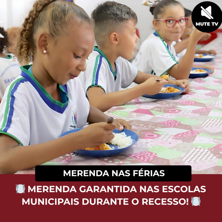 Santa Luzia mantém merenda escolar durante as férias e reforça cuidado com alunos 16/07