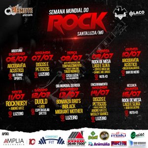 Leia mais sobre o artigo 🎸 SEMANA MUNDIAL DO ROCK LEVA CULTURA, MÚSICA E DIVERSIDADE PARA SANTA LUZIA/MG