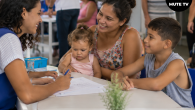 Famílias, idosos e crianças atendidos por programas de assistência social em Santa Luzia.